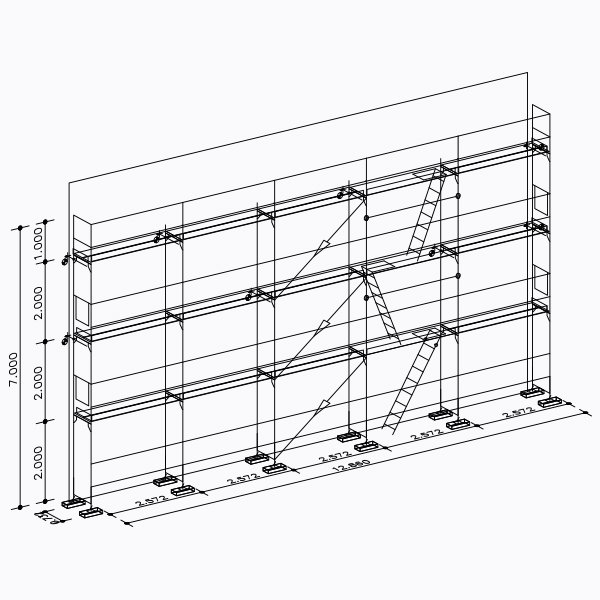 100m² Fassadengerüstset