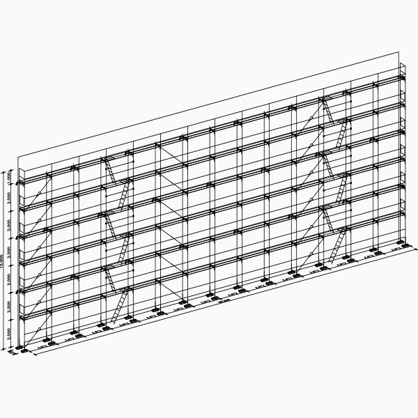 500m² Fassadengerüstset